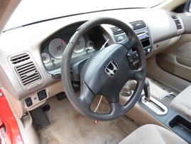 2001 HONDA CIVIC LX RED 2DR 1.7L AT A17572